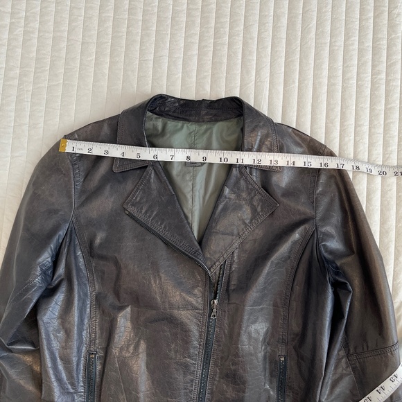 m0851 leather jacket, ink, size 8 - Picture 14 of 15